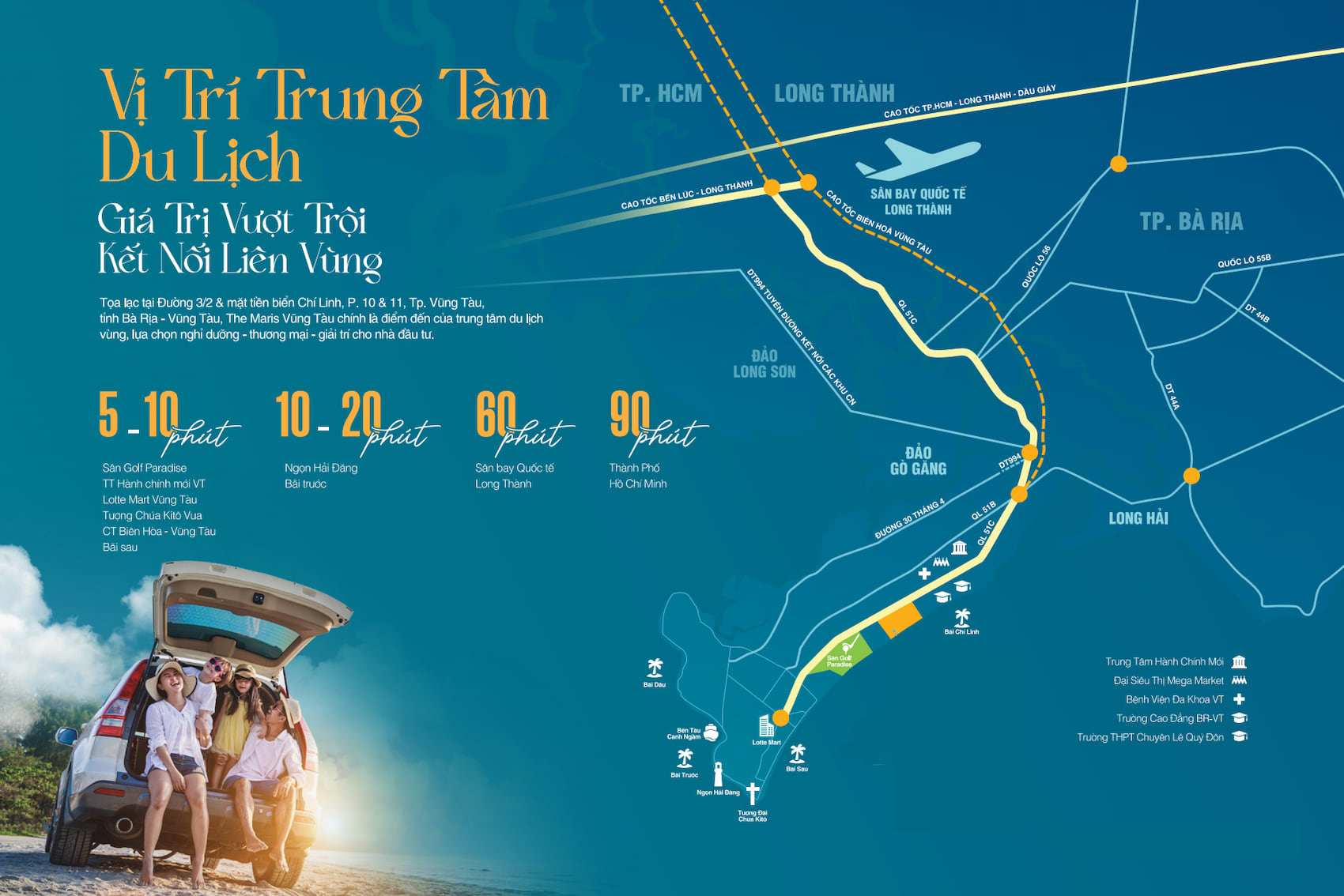 Vị trí toạ lạc trung tâm